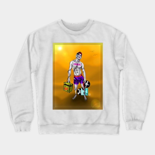 DEAD BEAT COLOUR Crewneck Sweatshirt by mark-chaney